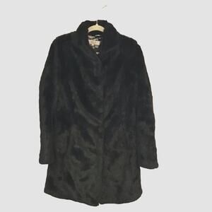 Eliza J Faux Fur Coat small